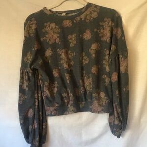 Gypsies & Moondust Floral Crop Top Size XS